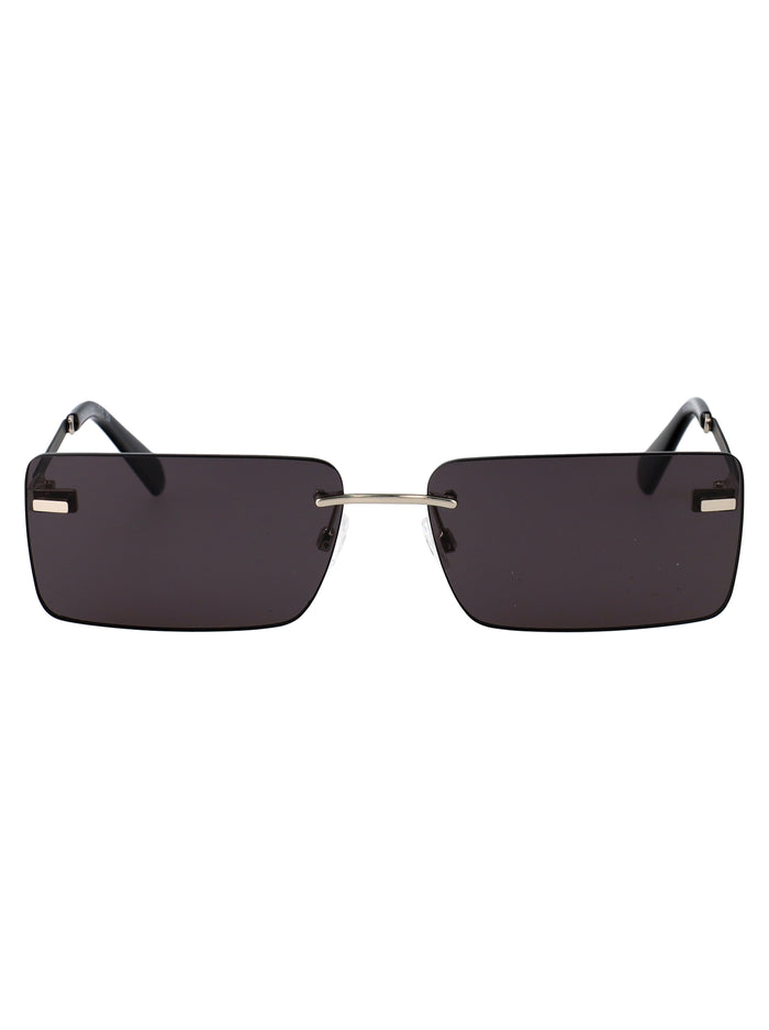 Calvin Klein Jeans Silver/Black Metal Sunglasses