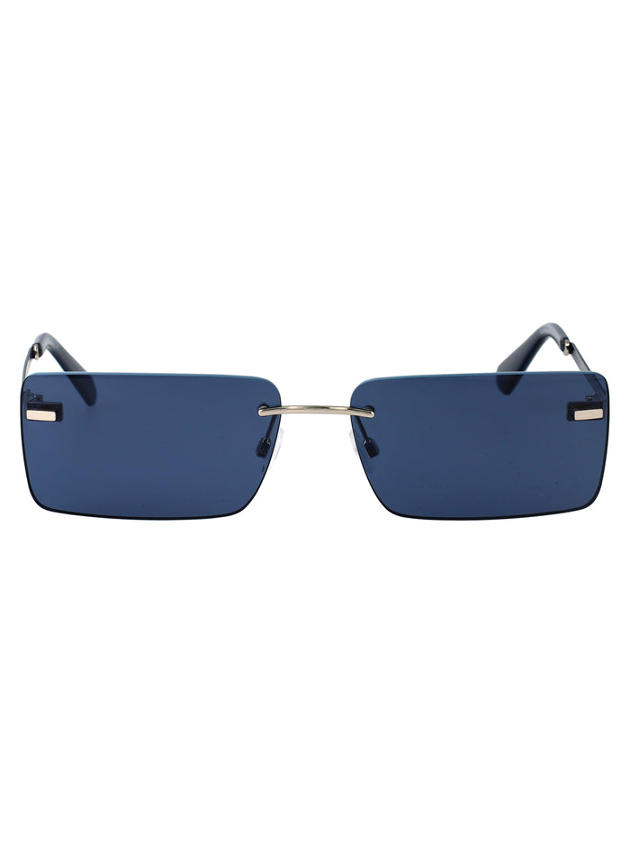 Calvin Klein Jeans Silver/Blue Metal Sunglasses