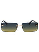 Calvin Klein Jeans Petrol To Beige Metal Sunglasses