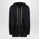 Champion X Rick Owens Lightweight Black Zip Jacket In Nylon