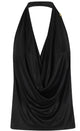 Elisabetta Franchi Black Stretch Fabric Tee Shirt