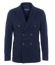 Circolo 1901 Dark Blue Cotton Double-Breasted Jacket