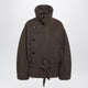 Lemaire Short Mud Felted Wool And Alpaca Wrap Coat