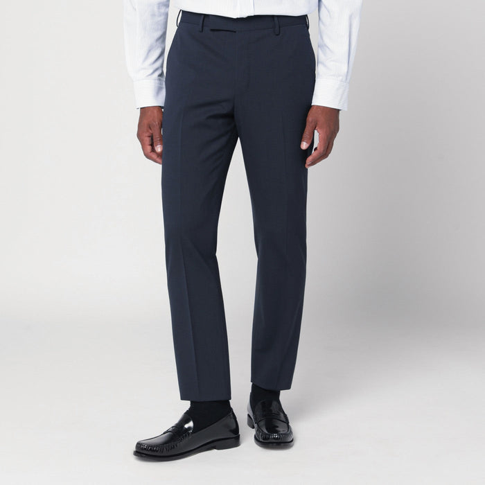 Pt Torino Dieci Navy Blue Trousers
