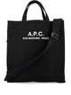 A.p.c. Black Cotton Cabas Recuperation Handbag