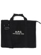 A.p.c. Black Cotton Gym Recuperation Handbag
