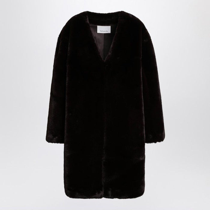 The Frankie Shop Brown Fauxfur Coat