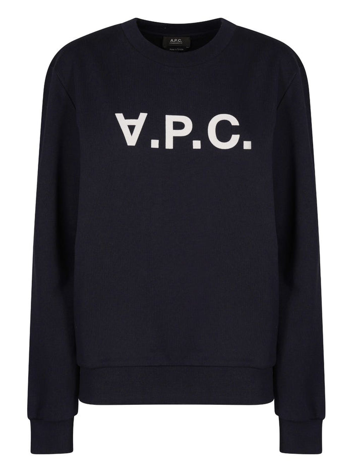 A.p.c. Midnight Blue Cotton Sweatshirt
