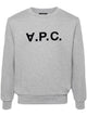 A.p.c. Melange Grey Cotton Sweatshirt