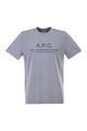 A.p.c. Organic Cotton T-Shirt With Logo Print