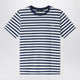 A.p.c. Striped Blue And White Crewneck Tshirt