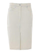 A.p.c. White Denim Skirt
