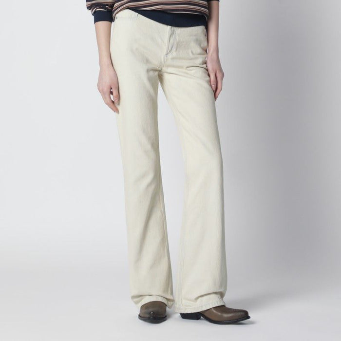 A.p.c. White Jeans With Faded Effect
