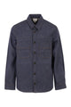 A.p.c. Cotton Denim Shirt With Patch Pockets