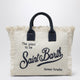 Mc2 Saint Barth White/Blue Colette Cotton Bag