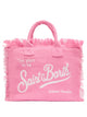 Mc2 Saint Barth Solid Color Linen Colette Bag