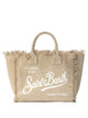Mc2 Saint Barth Solid Color Linen Colette Bag