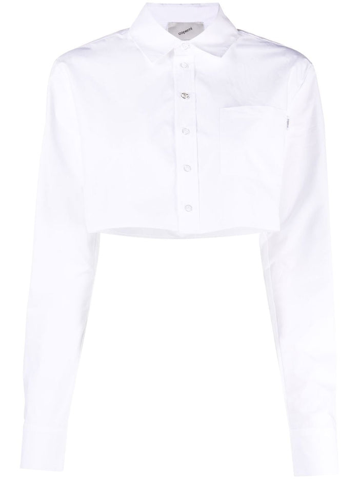 Coperni Cotton Cropped Shirt