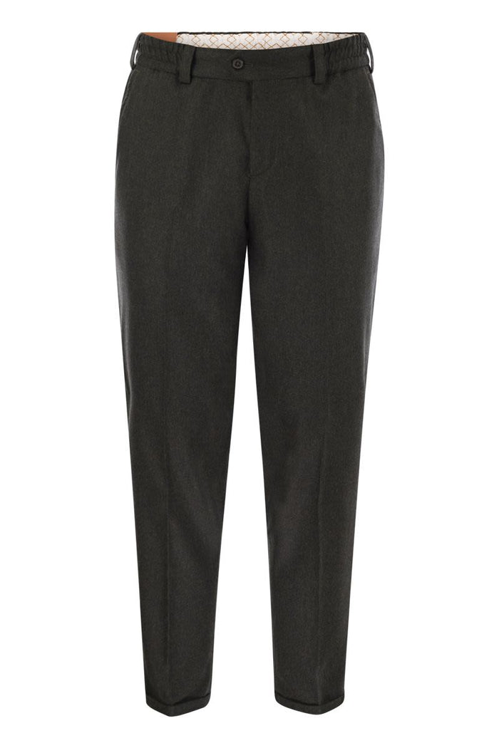 Pt Torino The Rebel - Wool And Cashmere Trousers