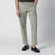 Pt Torino Sage Green Cotton-Blend Trousers