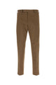 Pt Torino Brown Stretch Cotton Pant