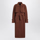 Max Mara Atelier Brown Rainproof Gabardine Trench Coat