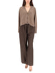 Loulou De Saison Brown Virgin Wool Trousers