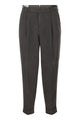 Pt Torino Carrot Trousers In Lyocell And Linen Blend