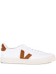 Veja White Tobacco Leather Flat Shoes