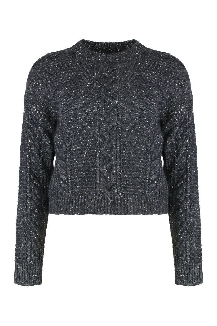 Max Mara Studio Boxy Sweater In Alpaca Blend