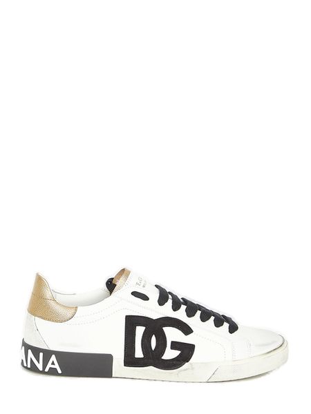 Dolce & Gabbana Portofino Leather Sneakers