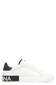Dolce & Gabbana White Nappa Leather Portofino Sneakers