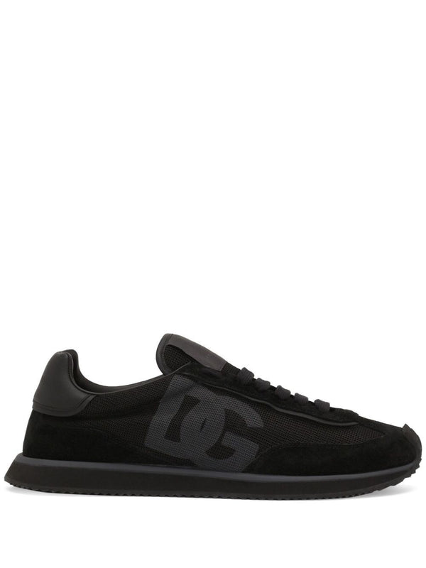Dolce & Gabbana Suede And Mesh Dg Cushion Sneakers