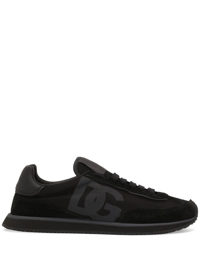 Dolce & Gabbana Suede And Mesh Dg Cushion Sneakers
