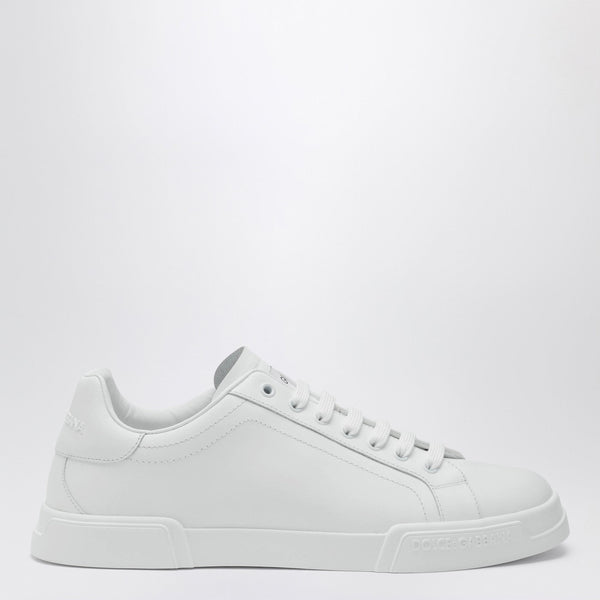 Dolce&Gabbana White Portofino Sneakers In Leather