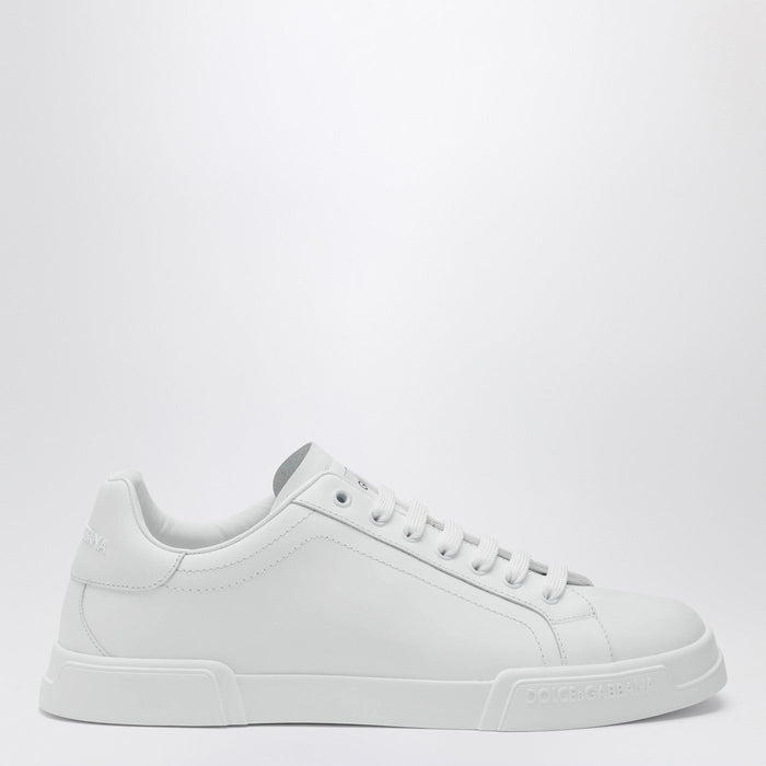 Dolce&Gabbana White Portofino Sneakers In Leather