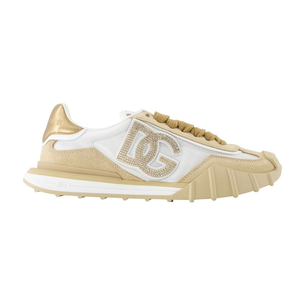 Dolce & Gabbana Dg Country Road Sneaker In Nylon And Leather