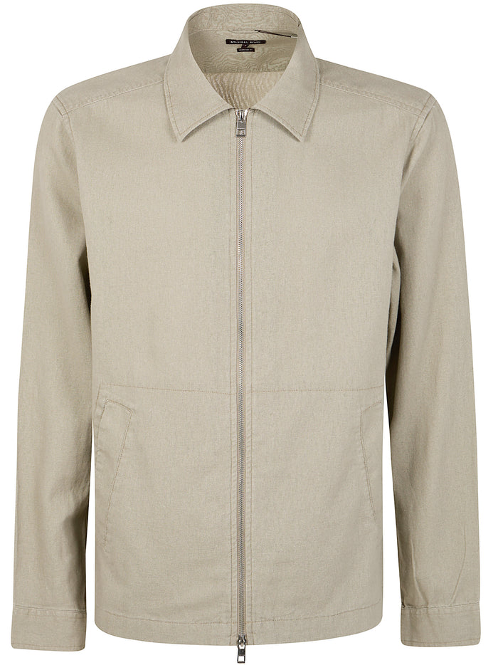 Michael Kors Long Sleeves Linen Cotton Jacket