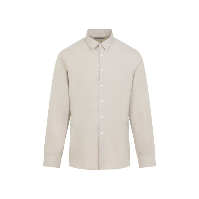 Canali Beige Cotton Shirt