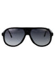 Carrera Matte Black Gold Acetate Sunglasses