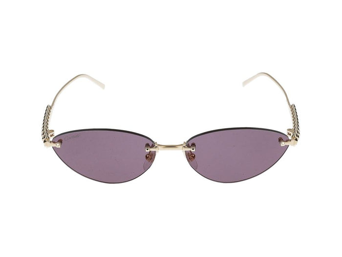 Cartier Sunglasses  Ct0543s 004 Gold Gold Violet 58/16/140