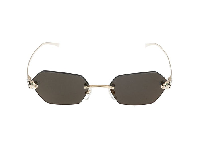 Cartier Sunglasses  Ct0636s 001 Gold Gold Grey 55/18/140