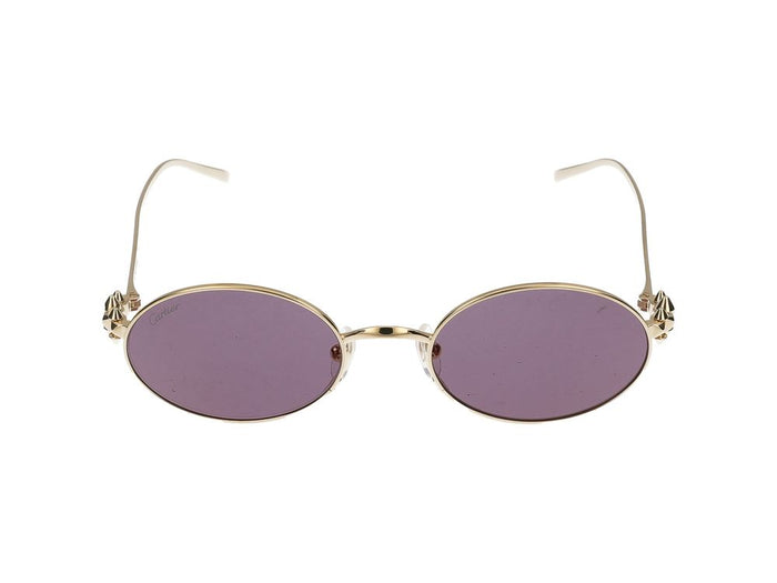 Cartier Sunglasses  Ct0644s 002 Gold Gold Violet 52/20/135