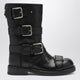 Dolce&Gabbana Black Leather Boots With Straps