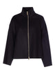 Fabiana Filippi Blue Jacket With Frontal Zip Closure