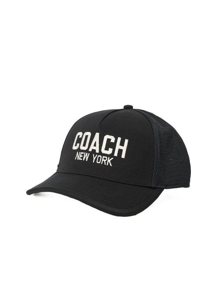 Coach Embroidered Logo Trucker Hat Cap