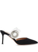 Aquazzura 75Mm Crystal Hoop Pointed Toe Mules