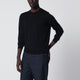 Drumohr Black Wool Crewneck Sweater