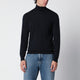 Drumohr Navy Blue Wool Turtleneck Sweater