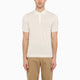 Drumohr  Milky White Polo Shirt In Cotton
